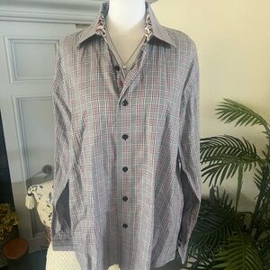 INSEARCH ICON Men's Classic Plaid Shirt L